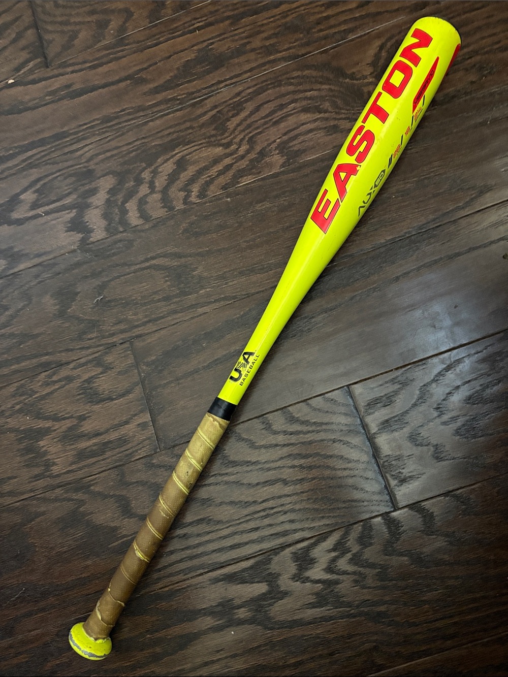 28” Easton Neon Yellow Baseball Bat